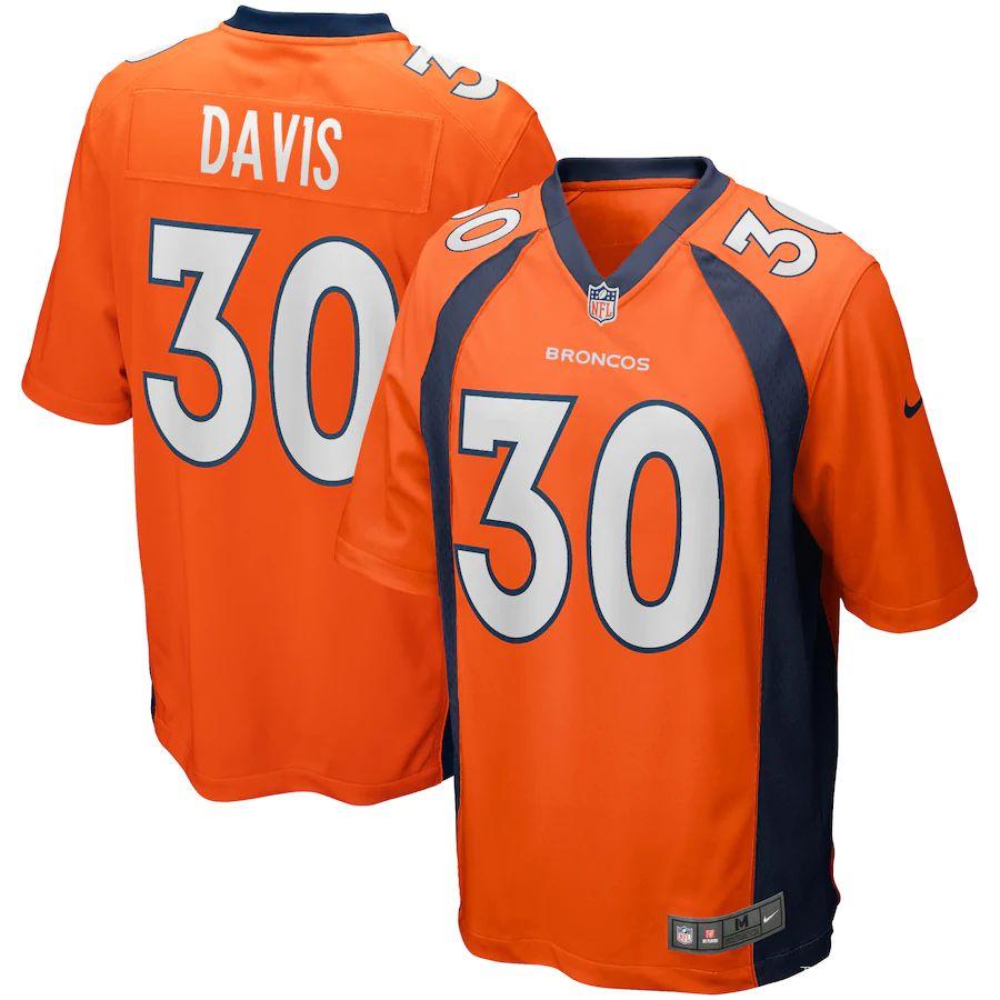 Men's Terrell Davis Orange Retired Player Limited Team Jersey