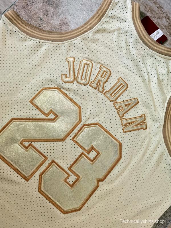 Men's Michael Jordan Golden Retro Classic Team Jersey