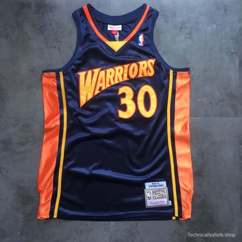 Men's Stephen Curry Navy Blue Retro Classic Team Jersey