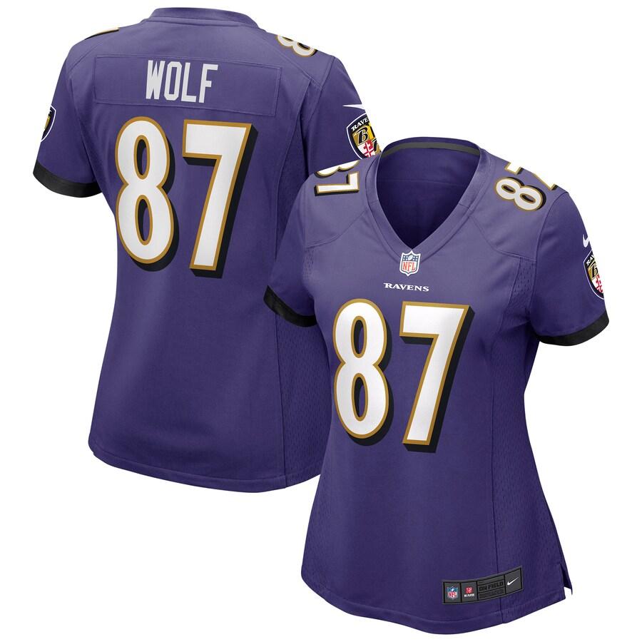 Women's Eli Wolf Purple Player Limited Team Jersey