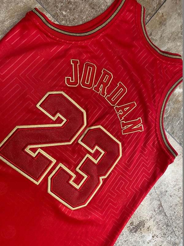 Men's Michael Jordan Red Retro Classic Team Jersey