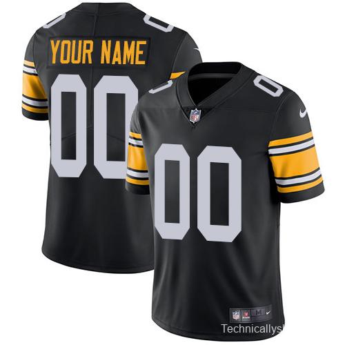 Youth Black Alternate Customized Game Team Jersey