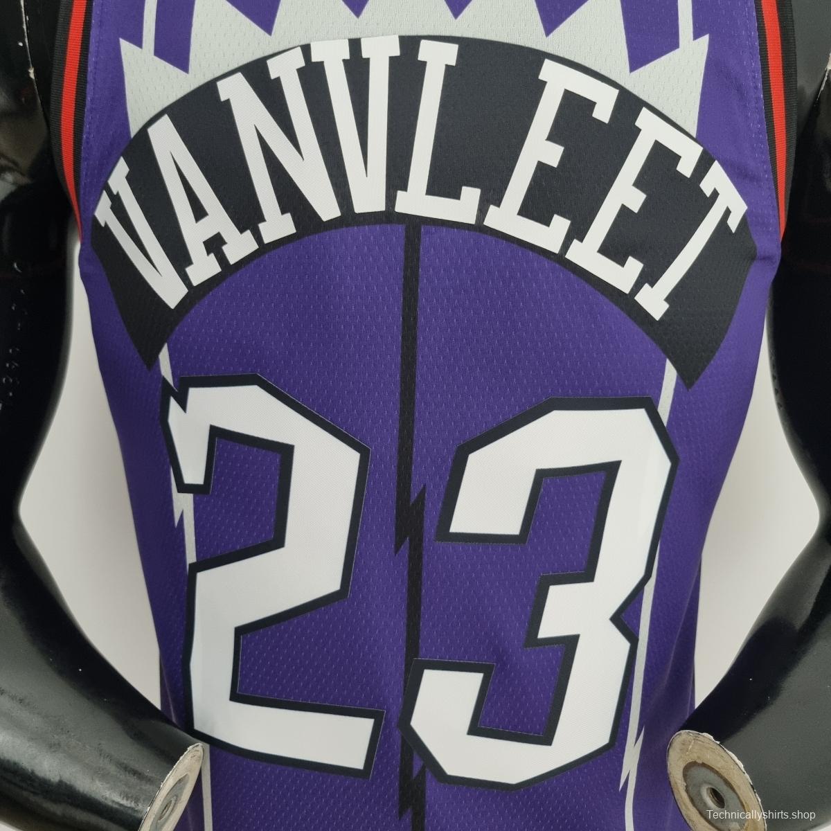 Toronto Raptors VANVLEET#23 Purple NBA Jersey