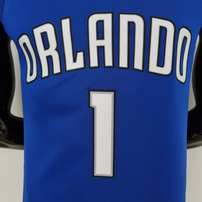 75th Anniversary McGrady #1 Orlando Magic Blue NBA Jersey