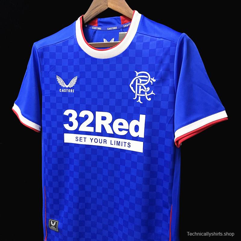 22/23 Rangers Home  Soccer Jersey