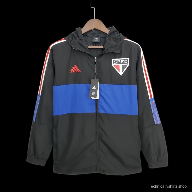 2022 Sao Paulo Windbreaker Black Blue 