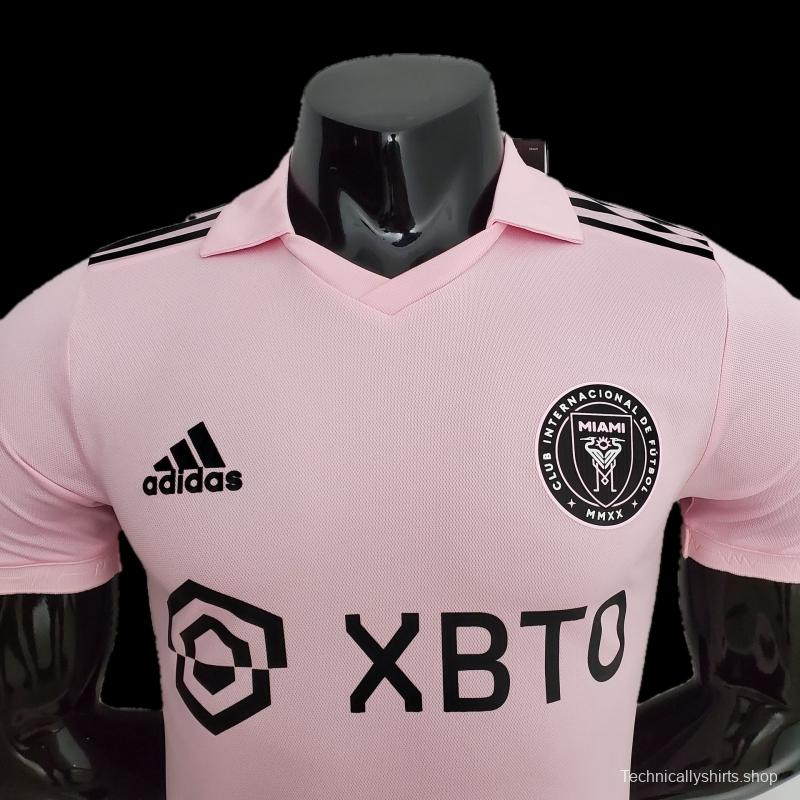 Player Version 22/23 Miami Home Pink Soccer Jersey