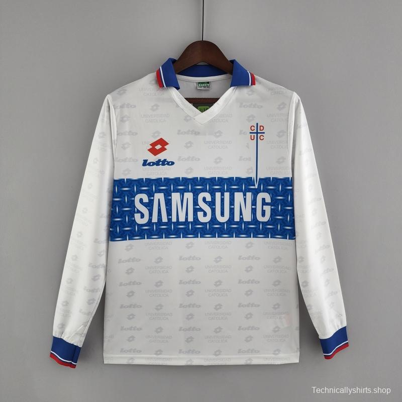 Retro 1996 Long Sleeve Deportivo Universidad Católica Third Away Soccer Jersey