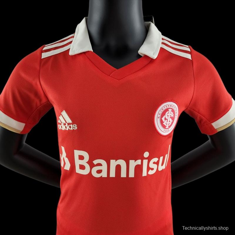 22/23 Kids Kit SC Internacional Home Size：16-28 Soccer Jersey