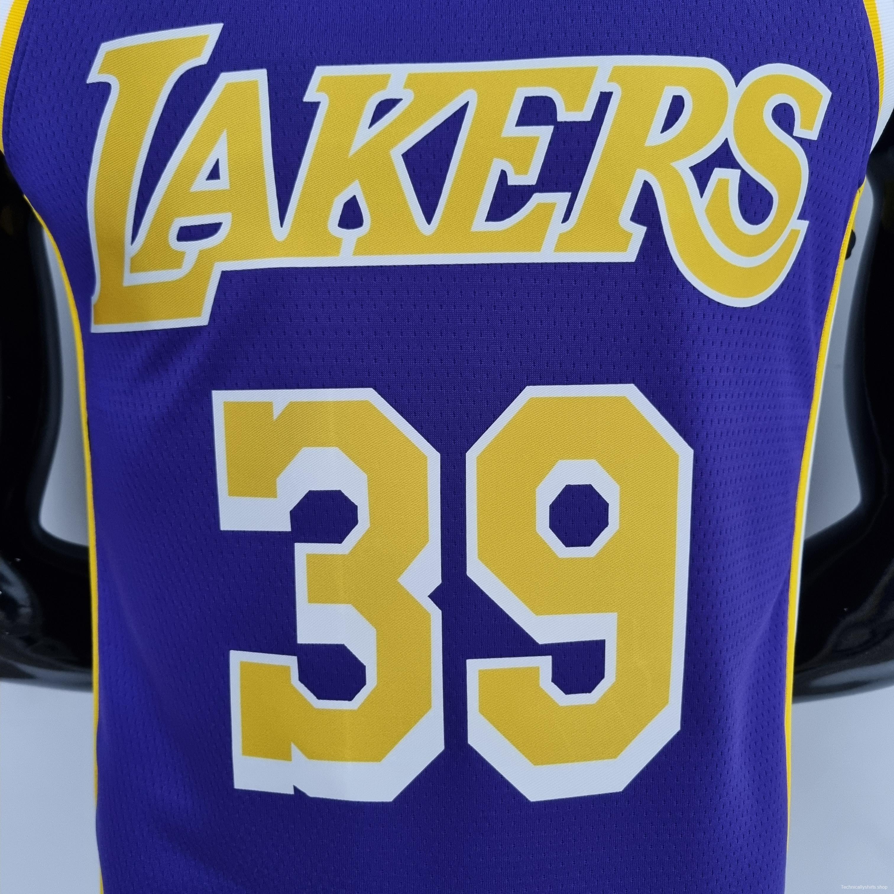 75th Anniversary Howard #39 Los Angeles Lakers Jordan Purple NBA Jersey