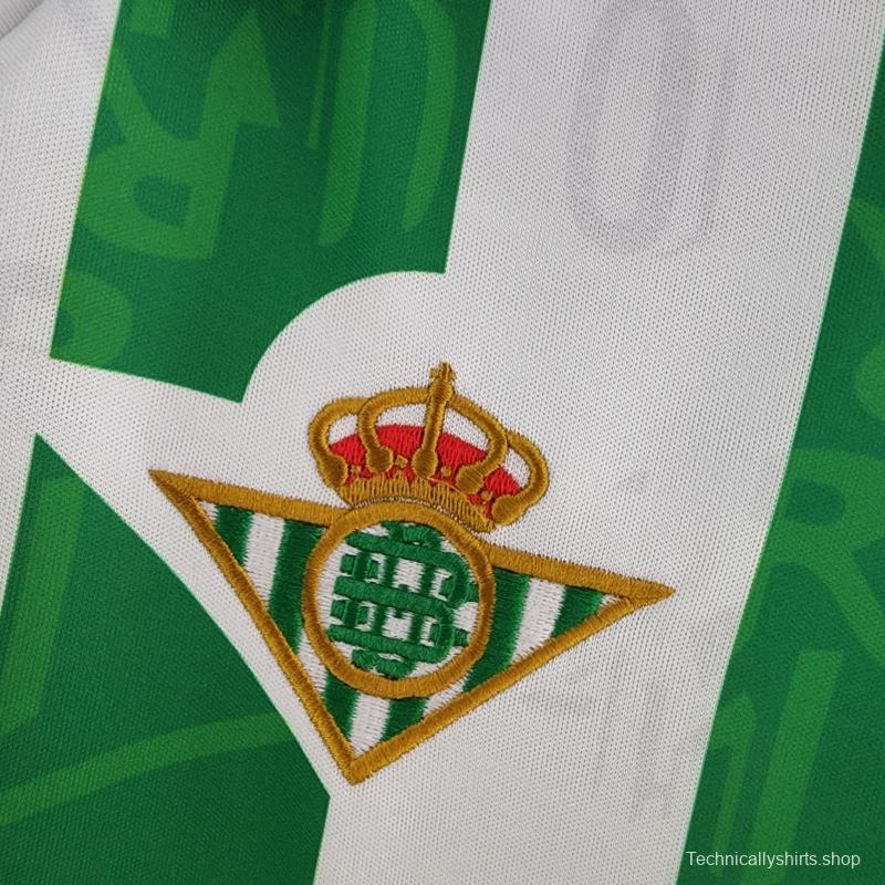 Retro 94/95 Real Betis Home Soccer Jersey