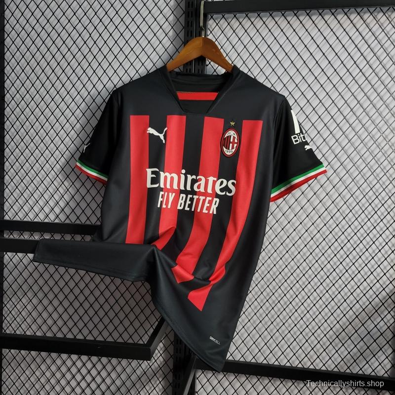 22/23 AC Milan Home Soccer Jersey