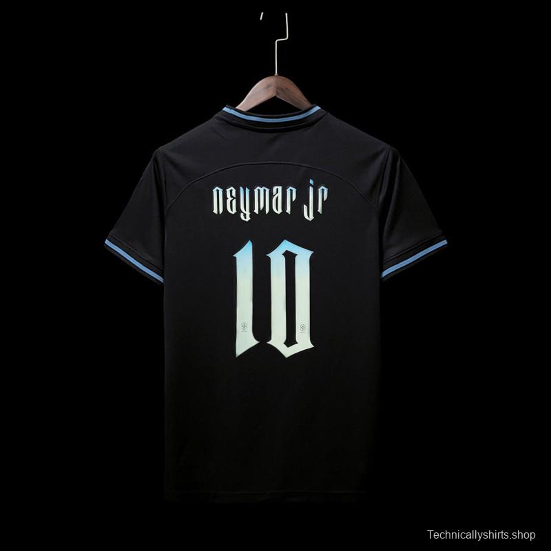 2022 Brazil Black Neymar JR #10 Printing Jersey