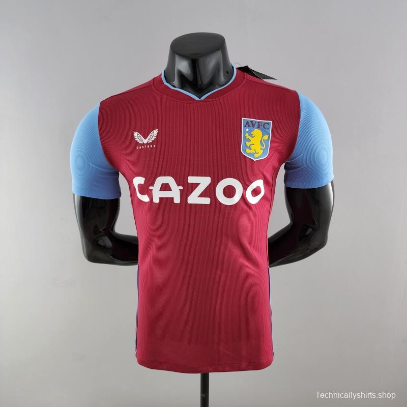 Player Version 22/23 Aston Villa Home Soccer Jersey