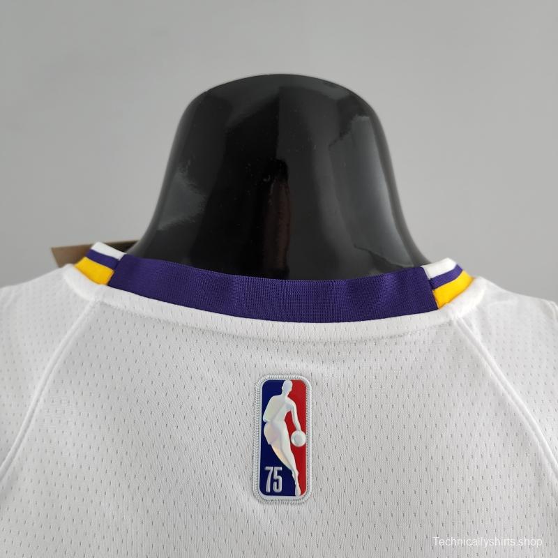 75th Anniversary IRVING #11 Los Angeles Lakers White NBA Jersey