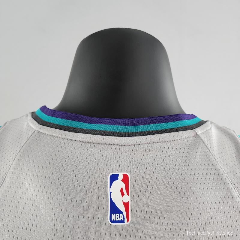 2019 Ball #1 Charlotte Hornets Grey NBA Jersey