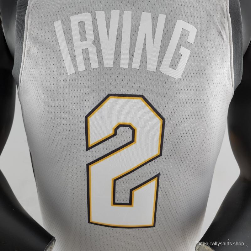 2018 Irving #2 Cleveland Cavaliers Grey NBA Jersey