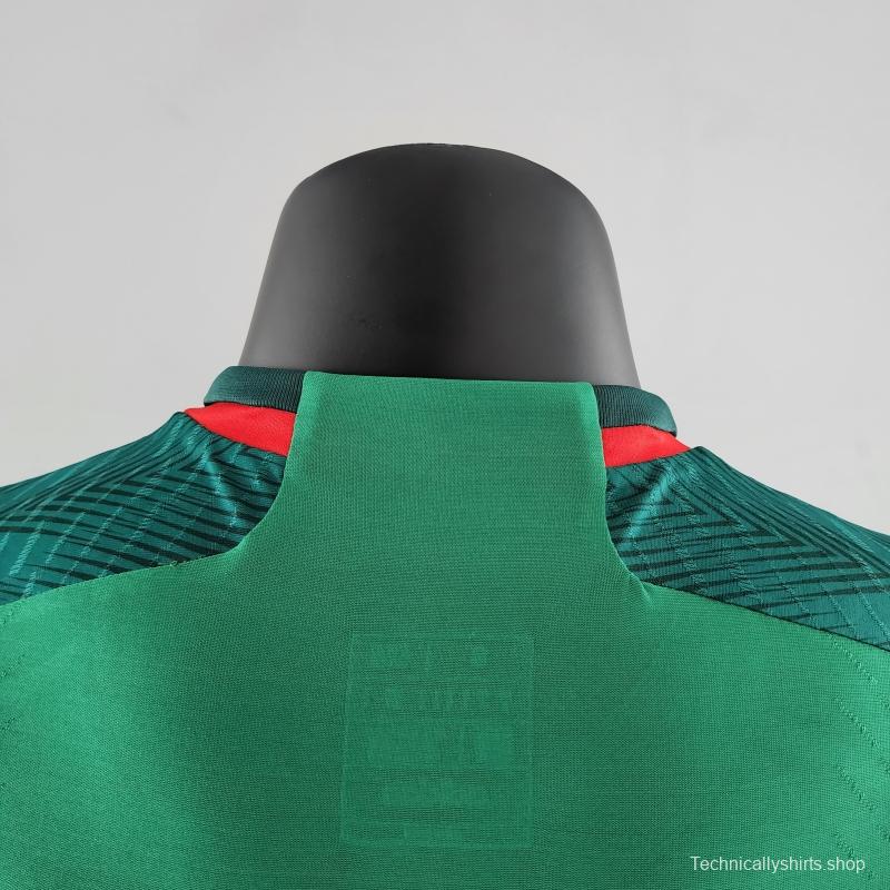 Player Version 2022 Mexico Home Soccer Jersey