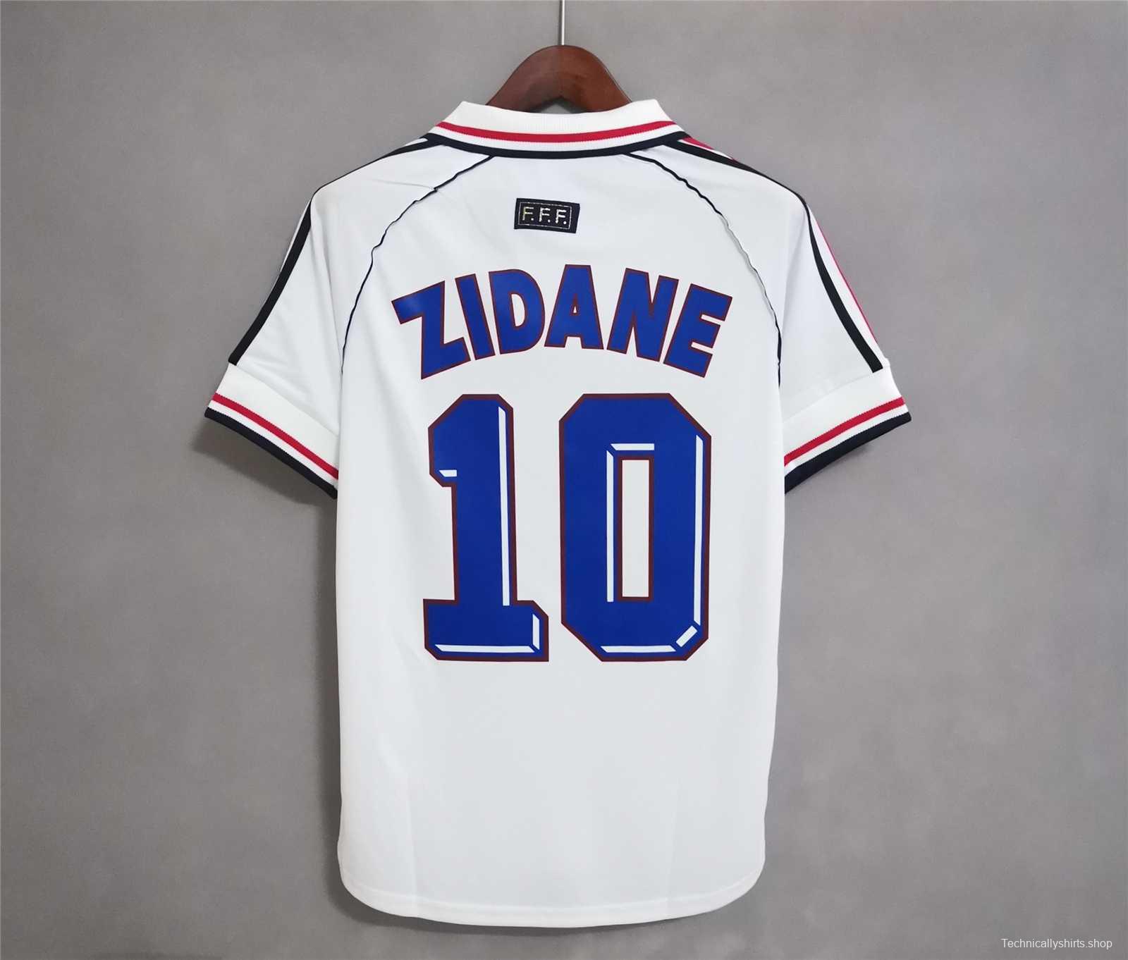 Retro 1998 France Away White Soccer Jersey