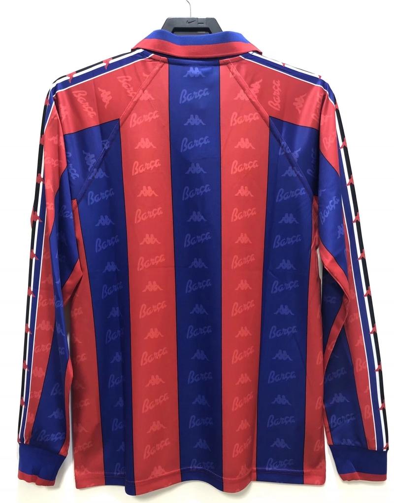 Retro 96/97 Long Sleeve Barcelona Home Soccer Jersey