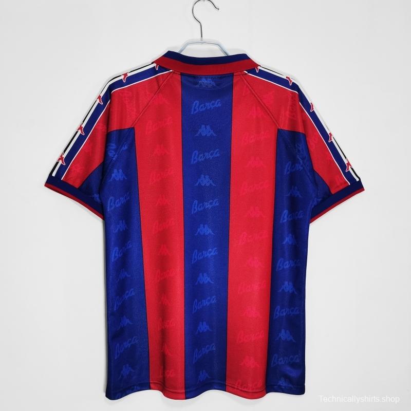 Retro 1995/97 Barcelona Home Soccer Jersey