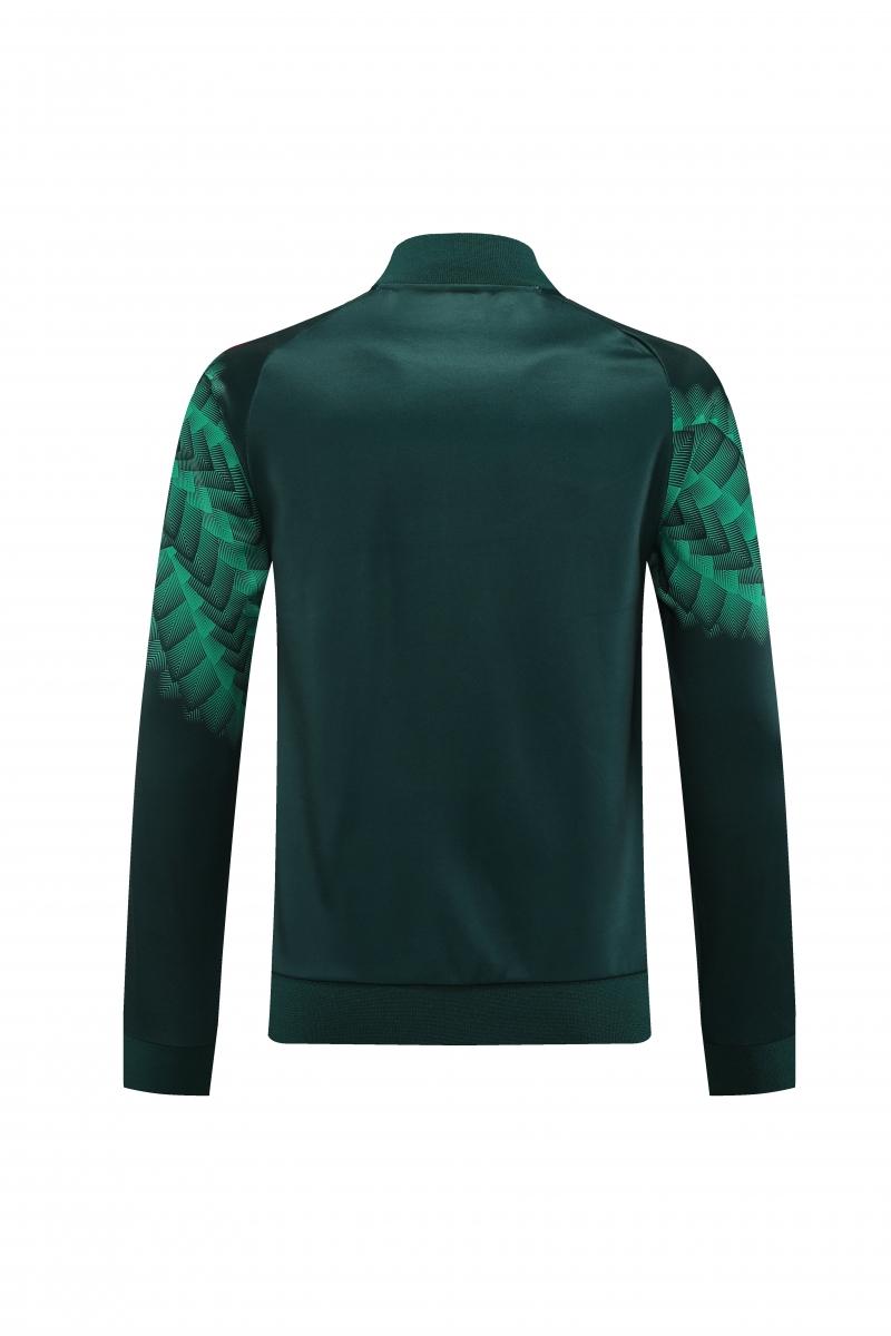 2022 Mexico Dark Green Full Zipper Tracksuit