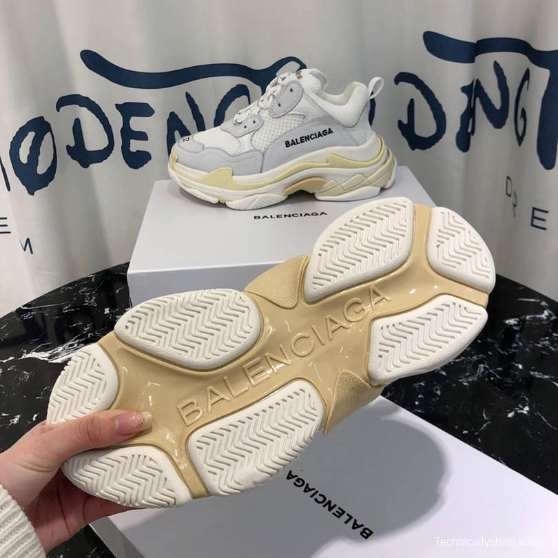 Men/Women Balenciaga Triple S Sneaker White/Grey