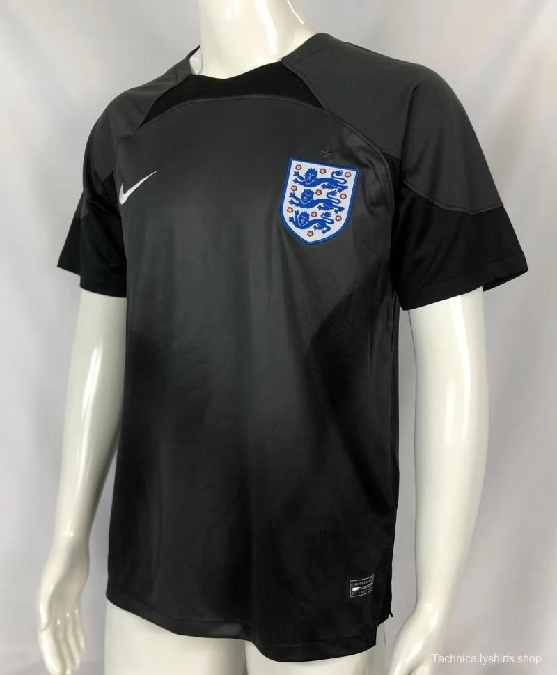 2022 England Black Goalkeeper Jersey