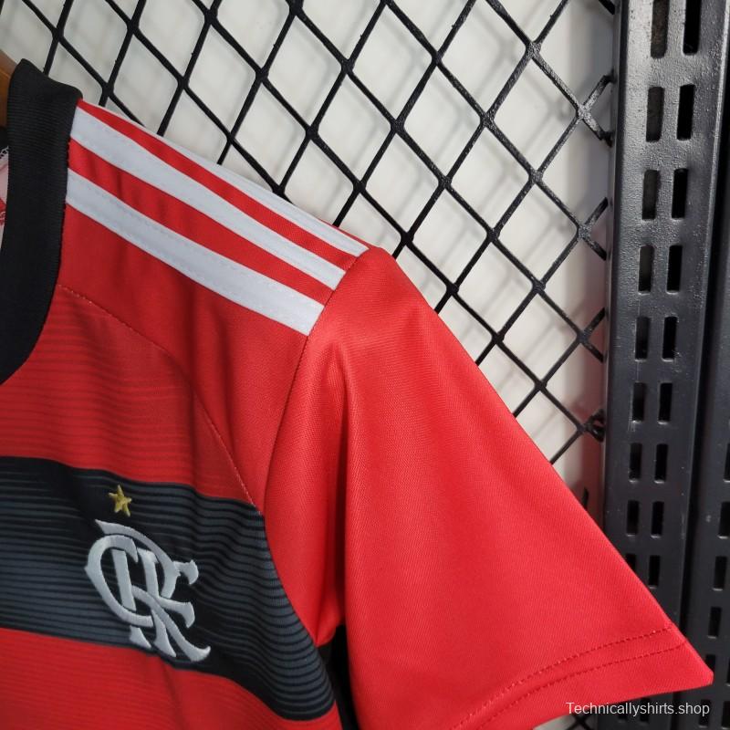 23-24 KIDS Flamengo Home Jersey Size 18-28