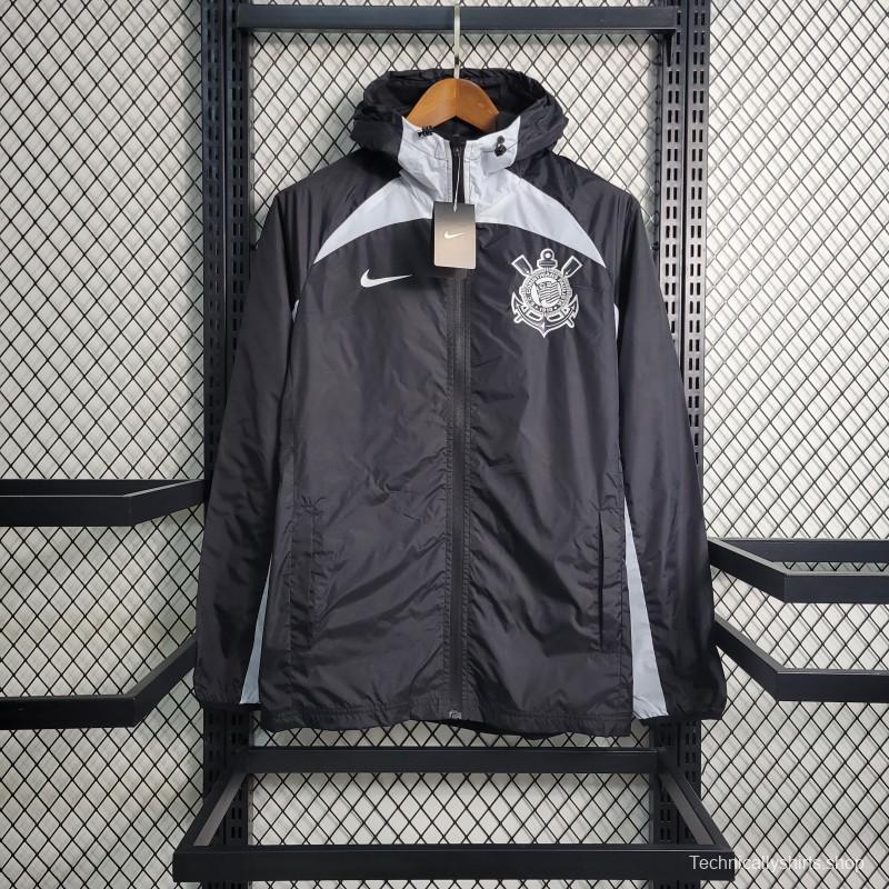 22-23 Corinthian Black Windbreaker