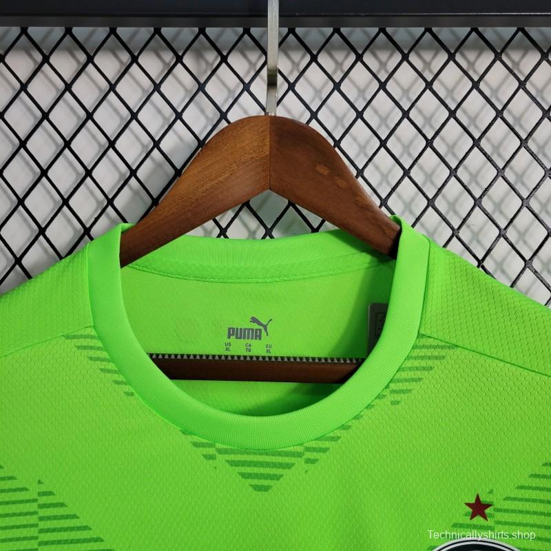 23-24 Palmeiras Fluorescent Green Goalkeeper Jersey