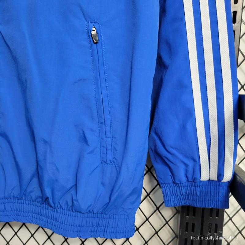 2023 Italy Blue/Milk Reversible Windbreaker