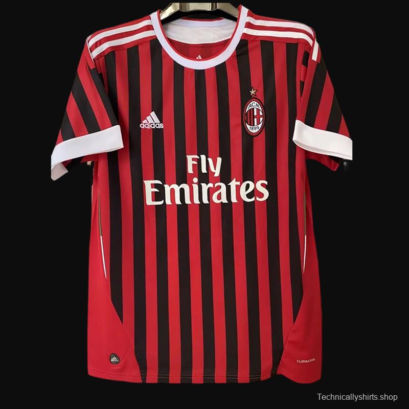 Retro 11/12 AC Milan Home Jersey