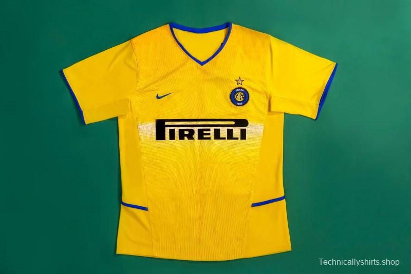 Retro 02/03 Inter Milan Third Yellow Jersey