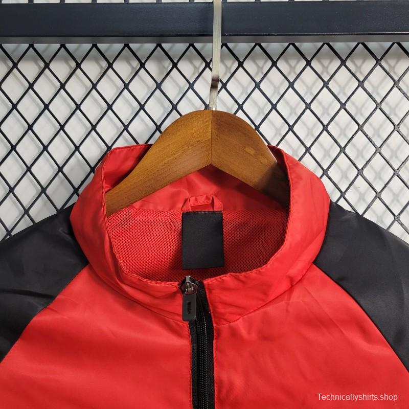 23-24 Flamengo Red Windbreaker