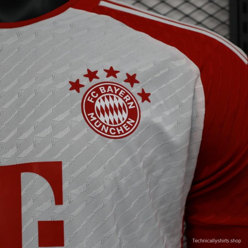 Player Version 23/24 Bayern Munich Home Long Sleeve Jersey