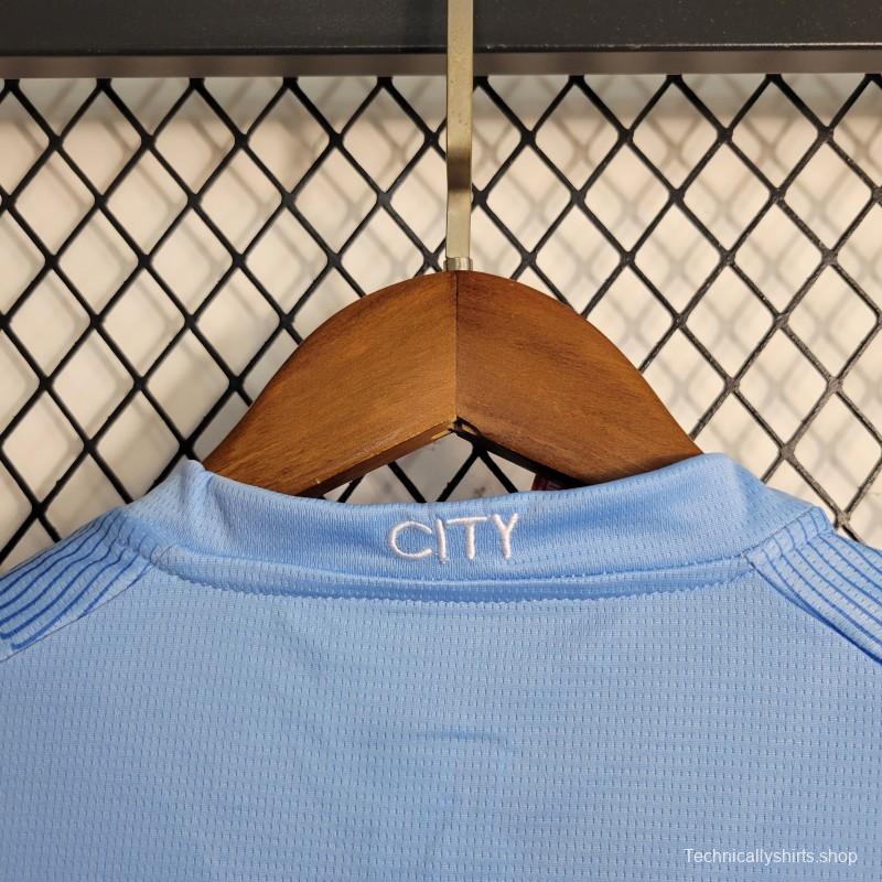 23-24 Kids Manchester City Home Jersey Size 16-28