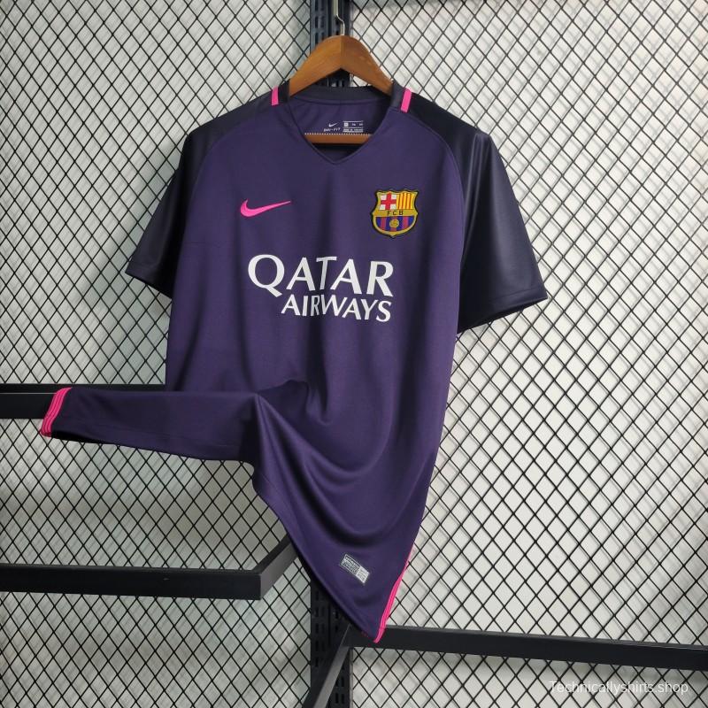 Retro 16-17 Barcelona Away Purple Jersey