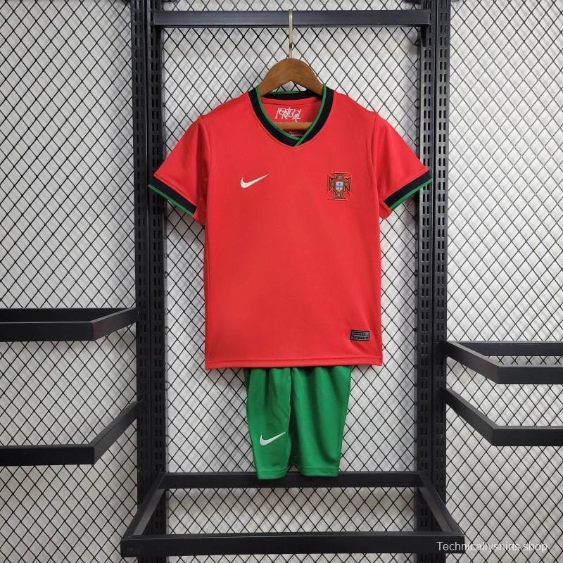 2024 Kids Portugal Home Jersey