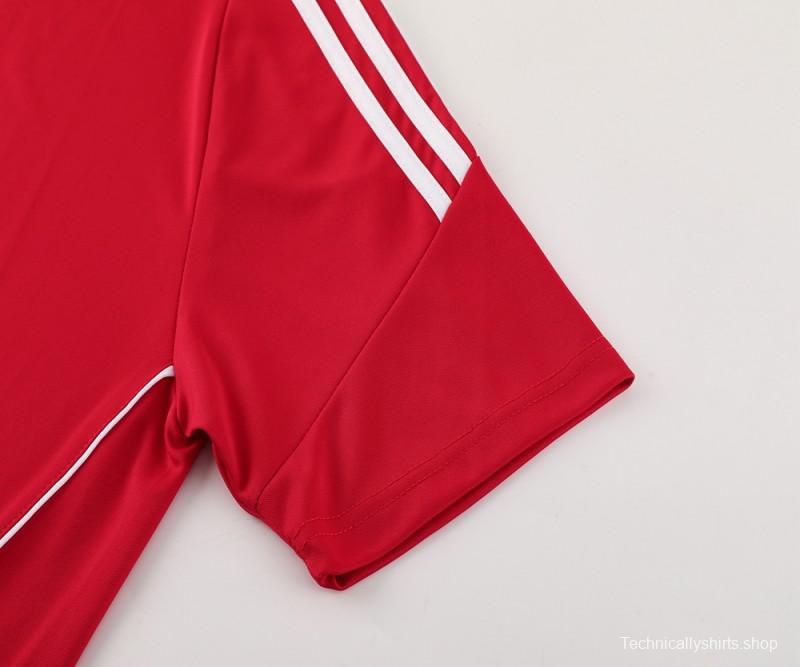 2024 Adidas Red Short Sleeve Jersey+Shorts