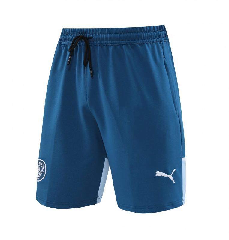 23/24 Manchester City Blue Cotton Short Sleeve Jersey+Shorts