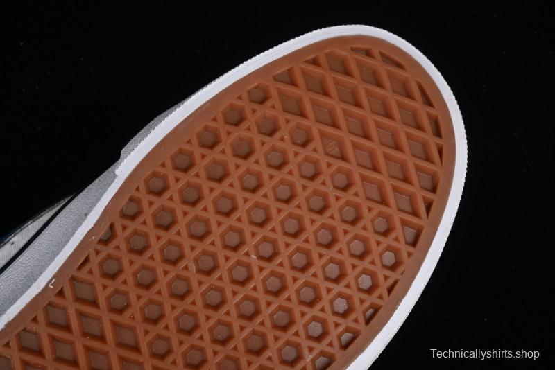 Vans Classics Knu Skool White Blue Brown Colorblock Chunky Tongue Skate Shoes - VN0009QCDMV