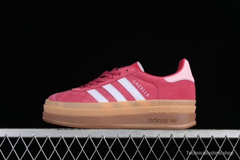 Adidas Originals Gazelle Bold Low-Top Sneakers with Thick Sole for Anti-Slip and Durability - ID6997