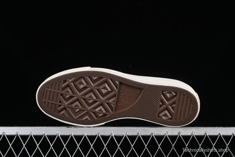 Converse Chuck All Star Lift Platform Utility White High Top Breathable Canvas Casual Shoes - A08767C