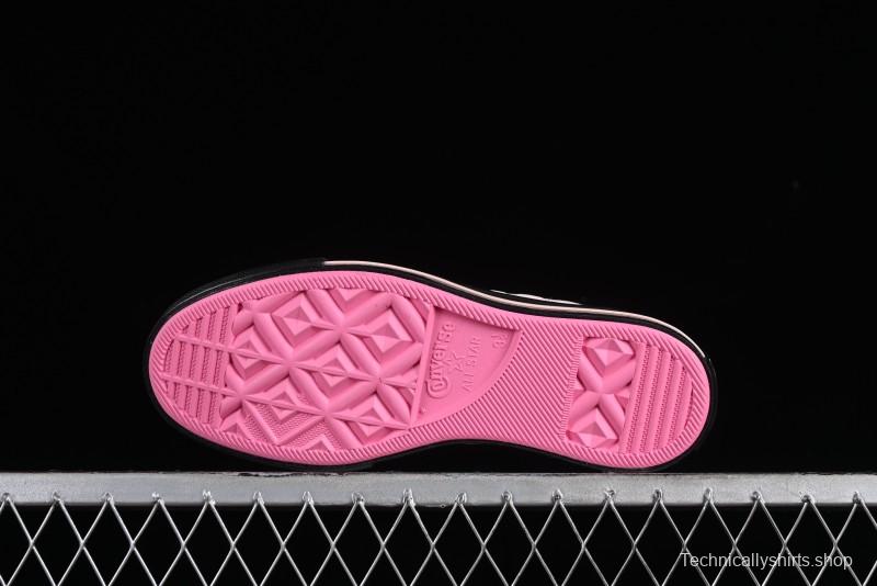 Converse Chuck 70s High Top Casual Sneakers in Black and Pink - A09541C
