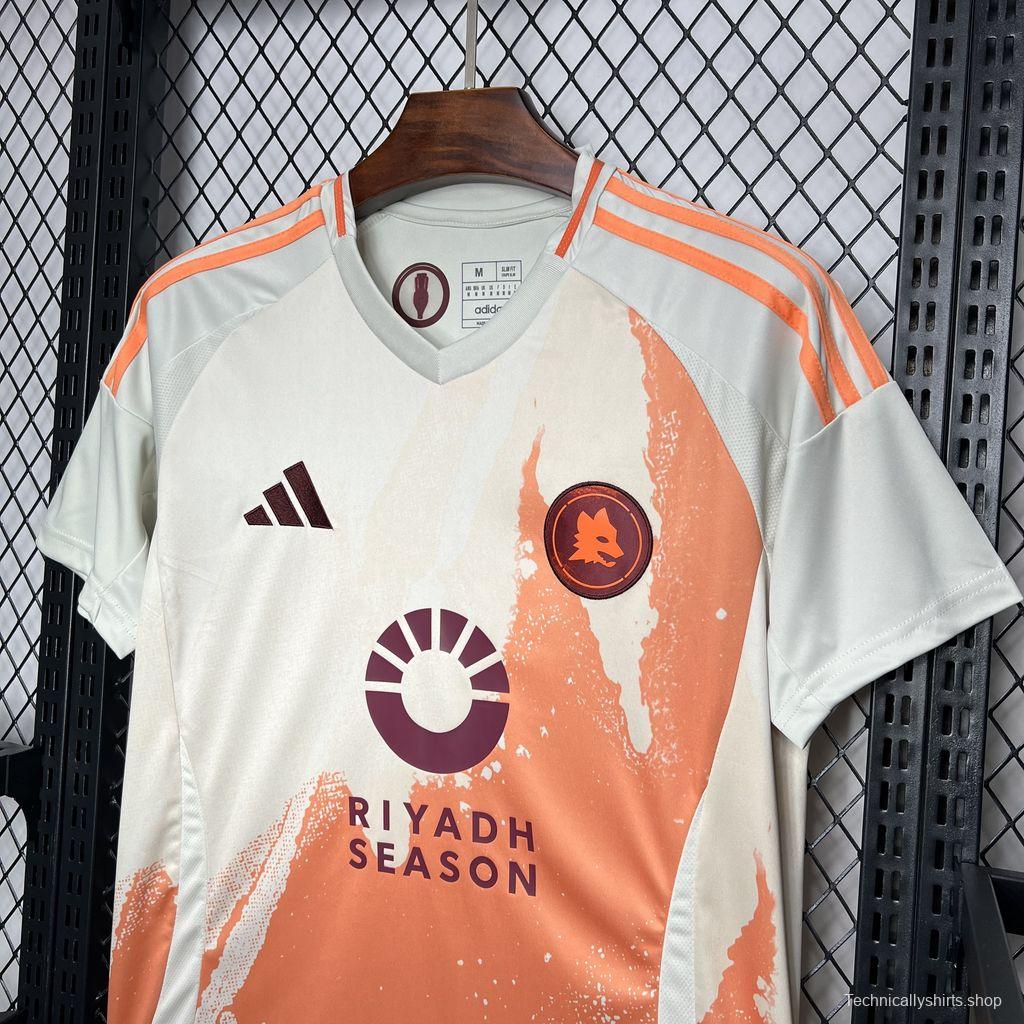 24/25 AS Roma Away White Jersey