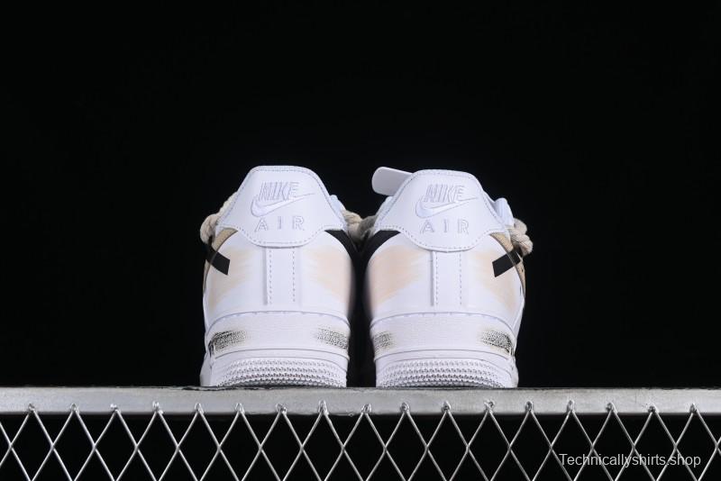 Nike Air Force 1 '07 Low Custom Anime Themed Hand-Painted Swoosh Strap Low-Top Casual Sneakers - ZH0316-013