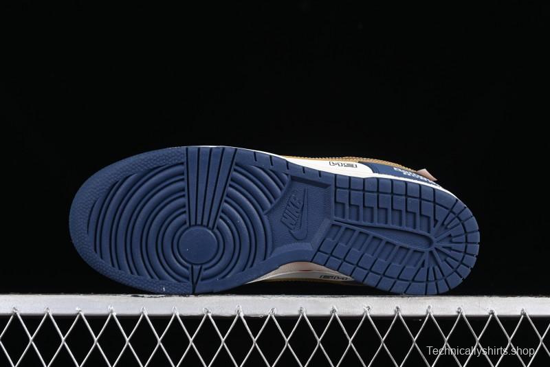 Nike SB Dunk Low Retro White Blue Collaboration Low-Top Casual Skateboarding Shoes - MU0232-365