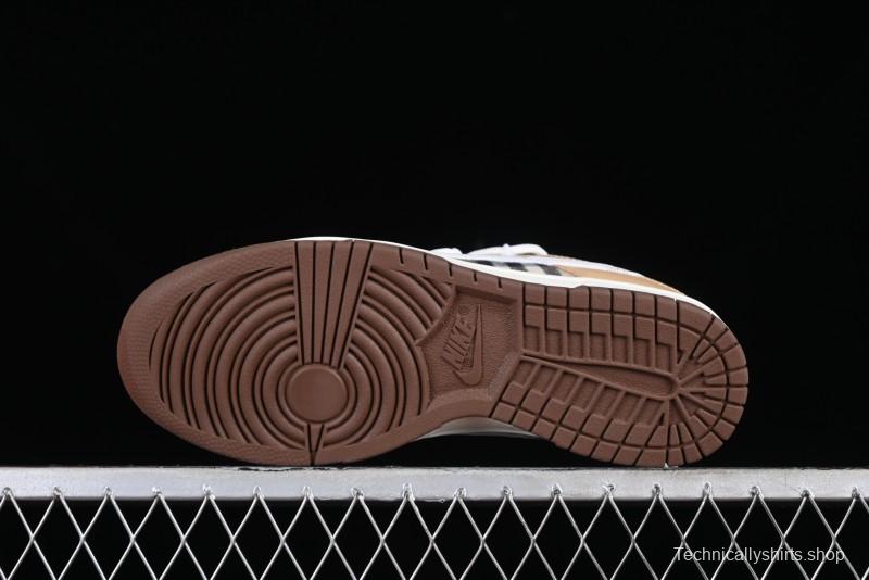 Nike Dunk Low Plaid Variation Retro SB Lace-Up Low-Top Casual Sneakers - DD1503-124