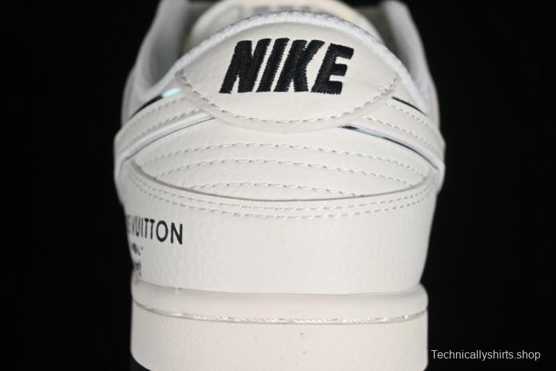 Nike SB Dunk Low LV Collaboration - Elegant Black White Night Light Anniversary High-End Custom Low-Top Casual Sneakers BB8766-208